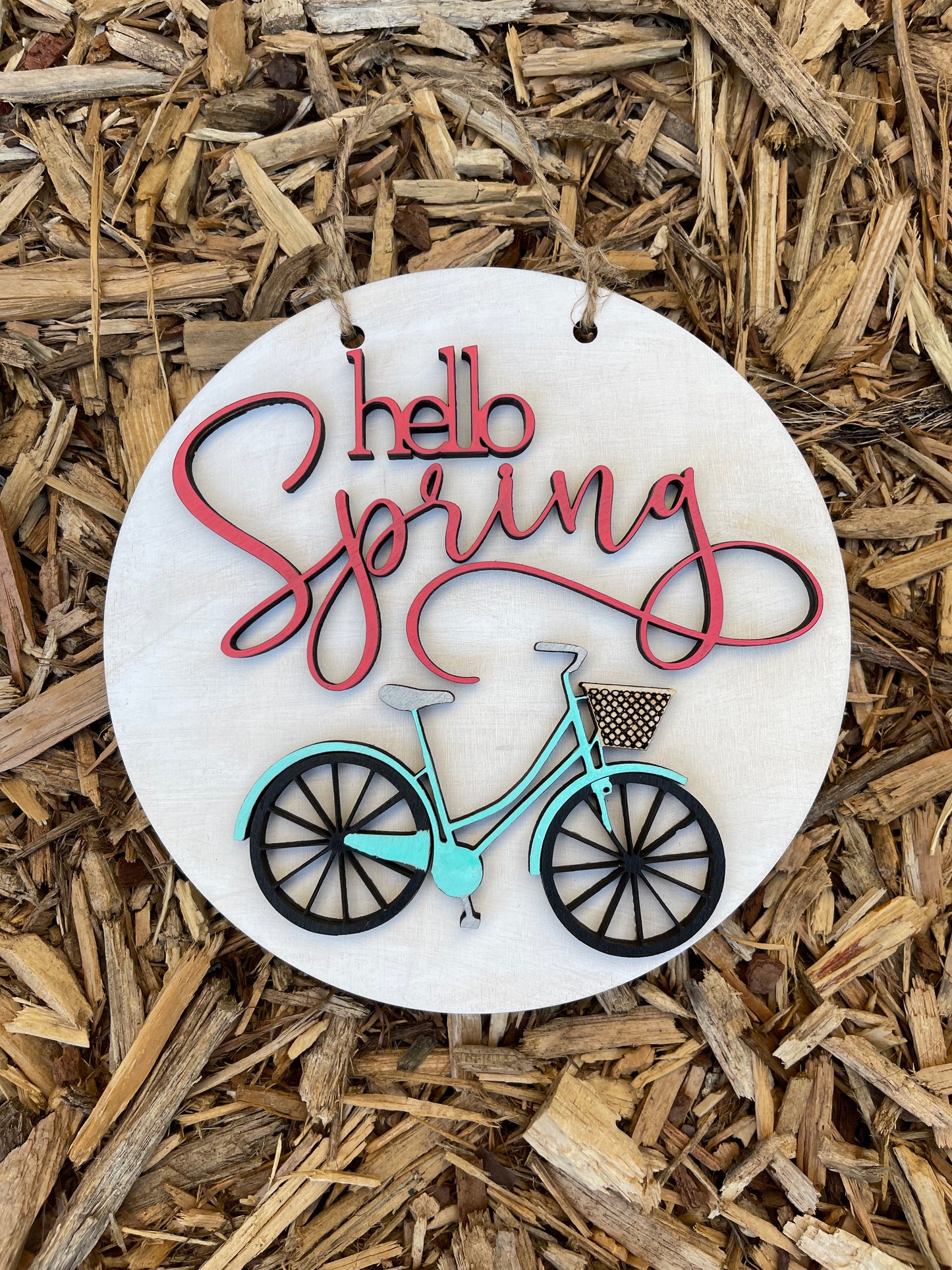 Hello Spring Door Sign