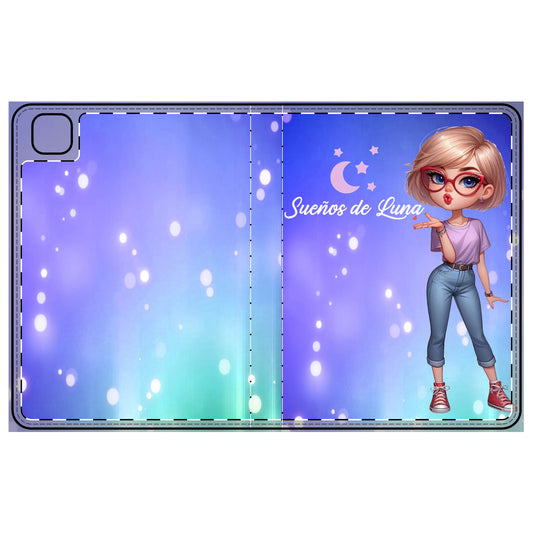 Dreamy Tablet Folio Case - Sueños de Luna Design