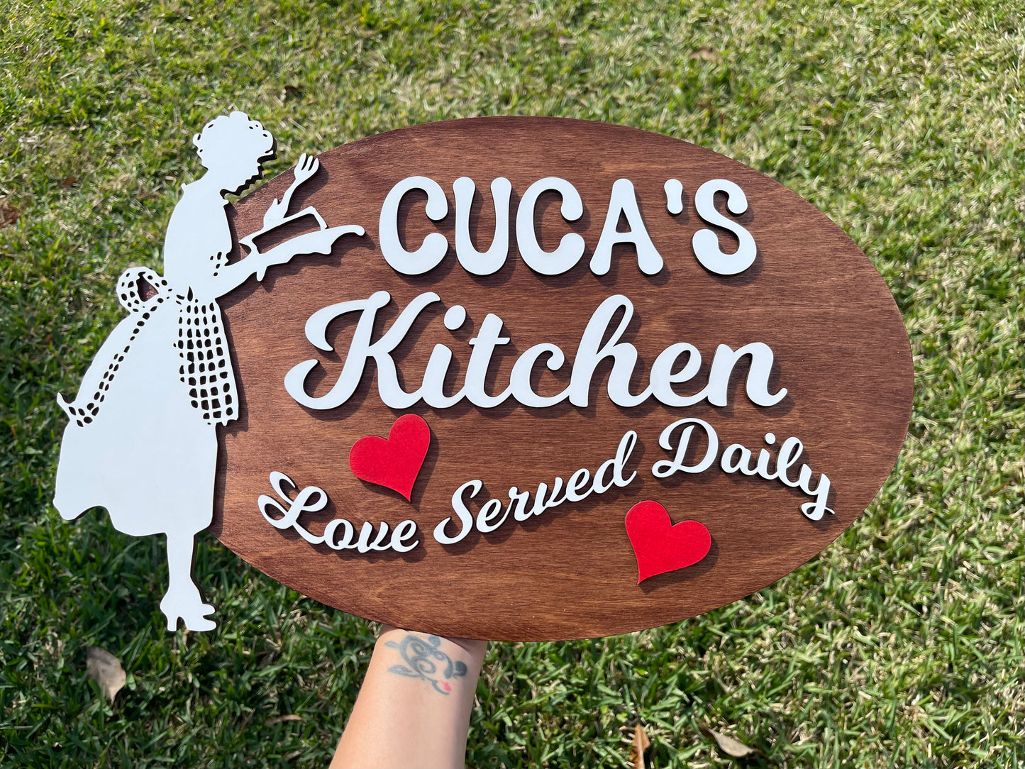 Personalized Wooden Kitchen Sign