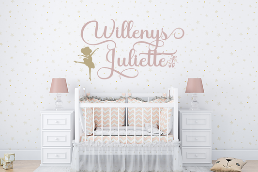 Ballerina Wooden Nursery Sign